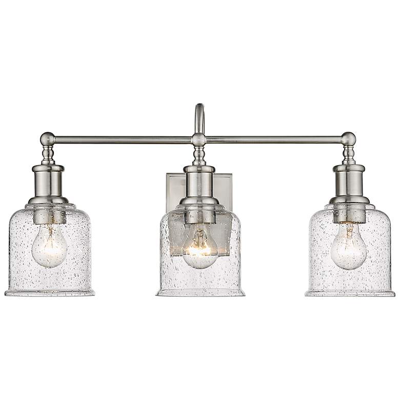 Image 5 Bryant 24" Wide Brushed Nickel 3-Light Vanity Bath Light more views