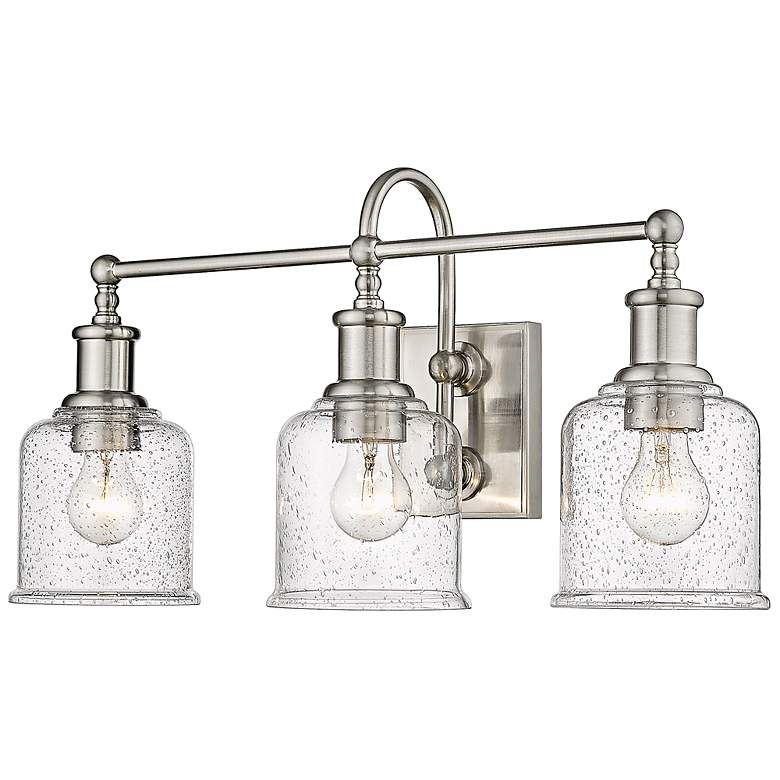 Image 6 Bryant 24" Wide Brushed Nickel 3-Light Vanity Bath Light more views