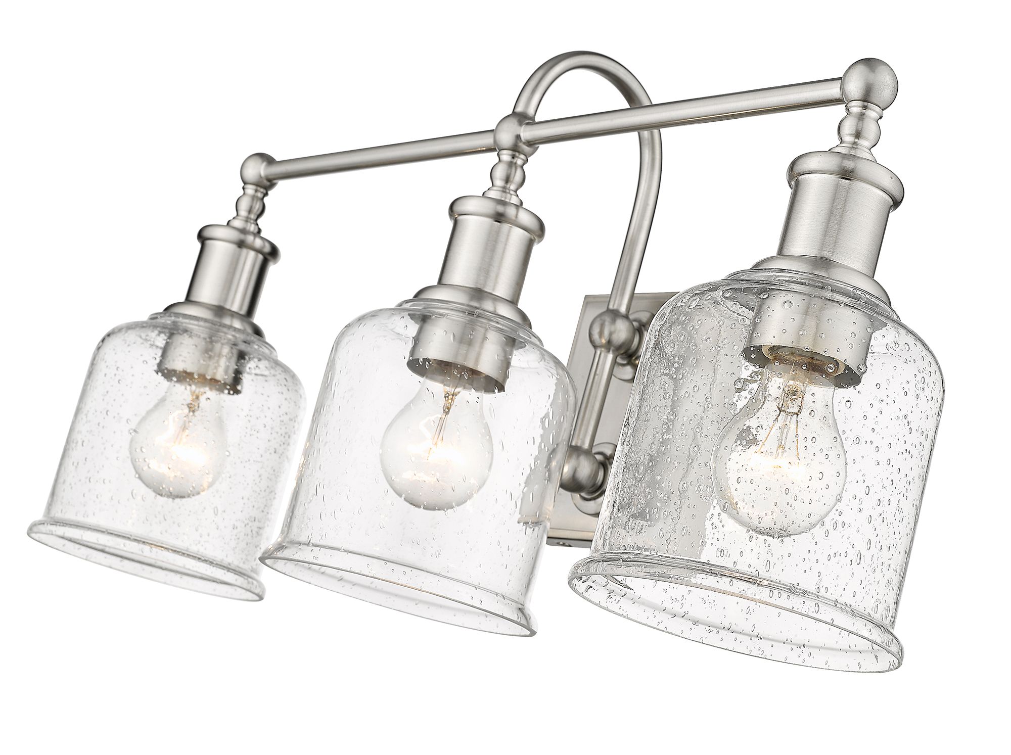 Bryant 24" Wide Brushed Nickel 3-Light Vanity Bath Light in scene