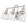 Bryant 24" Wide Brushed Nickel 3-Light Vanity Bath Light in scene