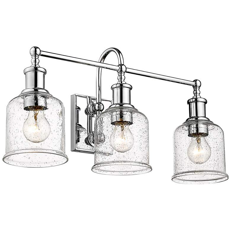 Image 1 Bryant 24" Wide Chrome 3-Light Vanity Bath Light