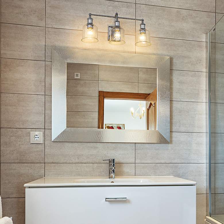 Image 6 Bryant 24" Wide Chrome 3-Light Vanity Bath Light more views
