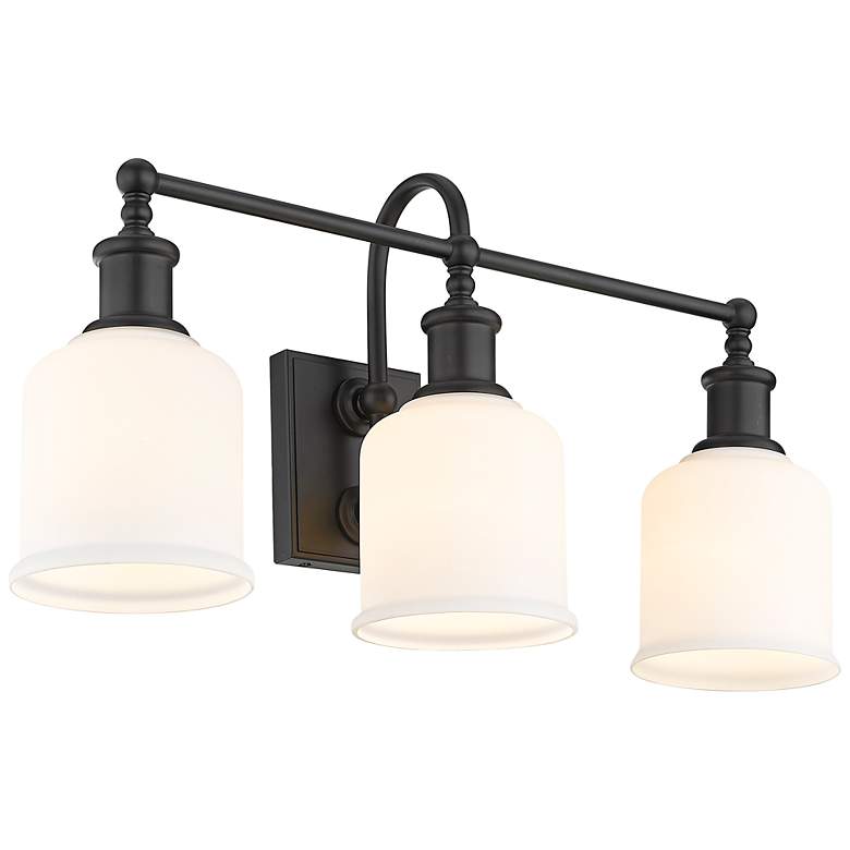 Image 2 Bryant 24" Wide Matte Black 3-Light Bath Light