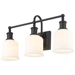 Bryant 24" Wide Matte Black 3-Light Bath Light