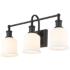 Bryant 24" Wide Matte Black 3-Light Bath Light