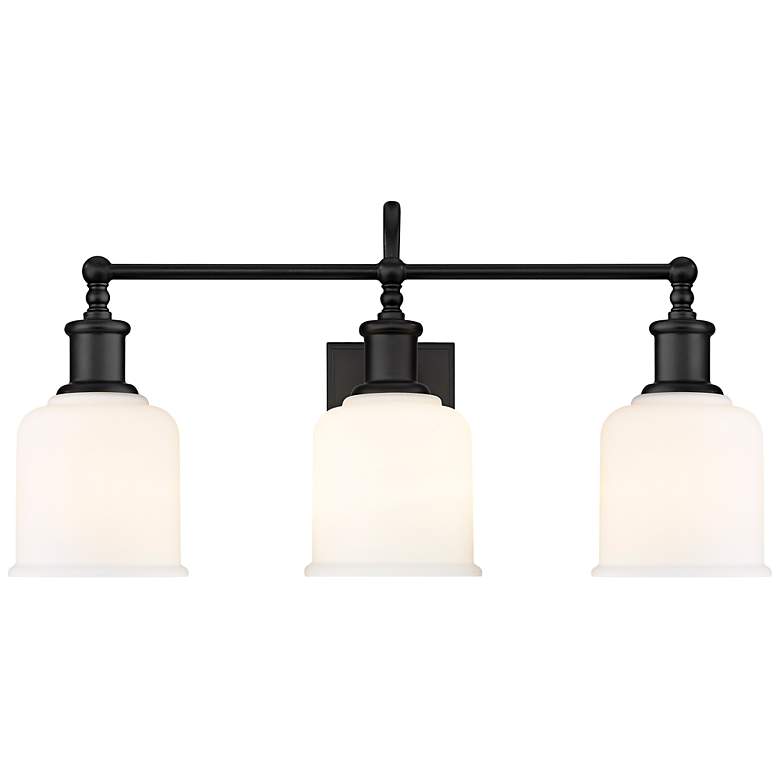 Image 4 Bryant 24" Wide Matte Black 3-Light Bath Light more views