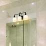 4_Bryant 24" Wide Matte Black 3-Light Bath Light more views