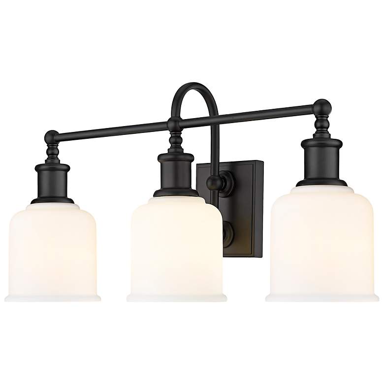 Image 5 Bryant 24" Wide Matte Black 3-Light Bath Light more views