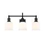 5_Bryant 24" Wide Matte Black 3-Light Bath Light more views