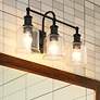 2_Bryant 24" Wide Matte Black 3-Light Vanity Bath Light