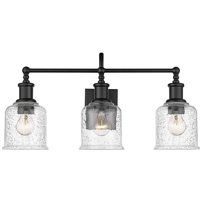 Image 5 Bryant 24" Wide Matte Black 3-Light Vanity Bath Light more views