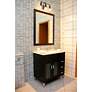 5_Bryant 24" Wide Matte Black 3-Light Vanity Bath Light more views