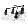 Bryant 24" Wide Matte Black 3-Light Vanity Bath Light in scene