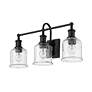 Bryant 24" Wide Matte Black 3-Light Vanity Bath Light in scene
