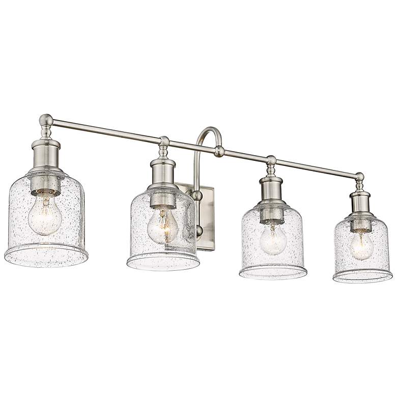 Image 3 Bryant 32" Wide Brushed Nickel 4-Light Vanity Bath Light