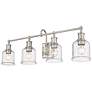 3_Bryant 32" Wide Brushed Nickel 4-Light Vanity Bath Light