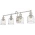 Bryant 32" Wide Brushed Nickel 4-Light Vanity Bath Light