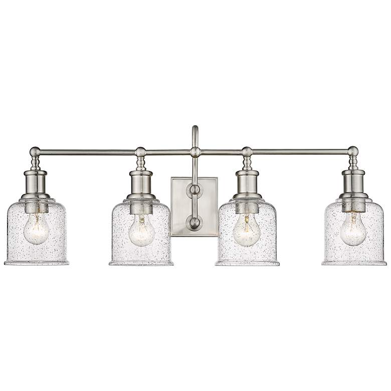 Image 5 Bryant 32" Wide Brushed Nickel 4-Light Vanity Bath Light more views