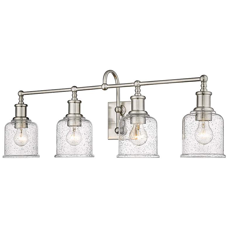 Image 6 Bryant 32" Wide Brushed Nickel 4-Light Vanity Bath Light more views