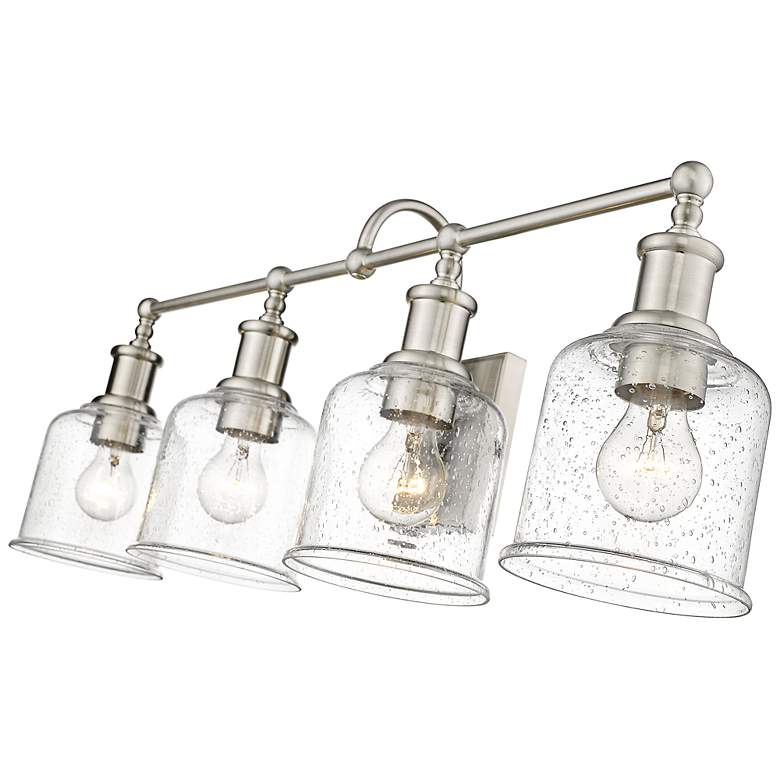 Image 7 Bryant 32" Wide Brushed Nickel 4-Light Vanity Bath Light more views