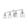 Bryant 32" Wide Brushed Nickel 4-Light Vanity Bath Light in scene