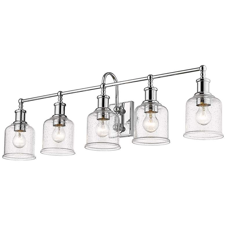 Image 3 Bryant 40 1/2" Wide Chrome 5-Light Vanity Bath Light