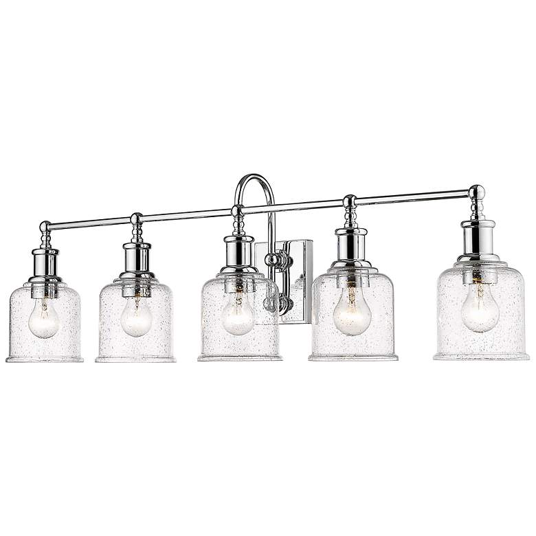 Image 6 Bryant 40 1/2" Wide Chrome 5-Light Vanity Bath Light more views