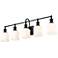 Bryant 40 1/2" Wide Matte Black 5-Light Vanity Bath Light