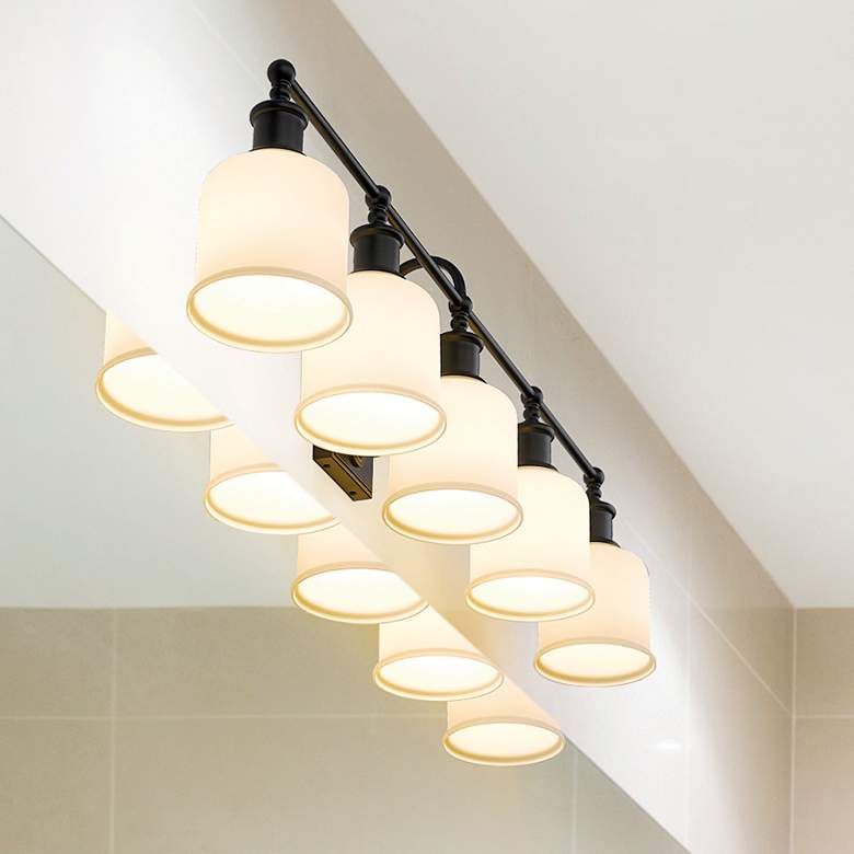 Image 2 Bryant 40 1/2" Wide Matte Black 5-Light Vanity Bath Light