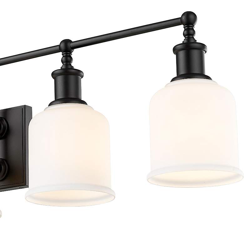 Image 4 Bryant 40 1/2" Wide Matte Black 5-Light Vanity Bath Light more views