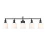 6_Bryant 40 1/2" Wide Matte Black 5-Light Vanity Bath Light more views