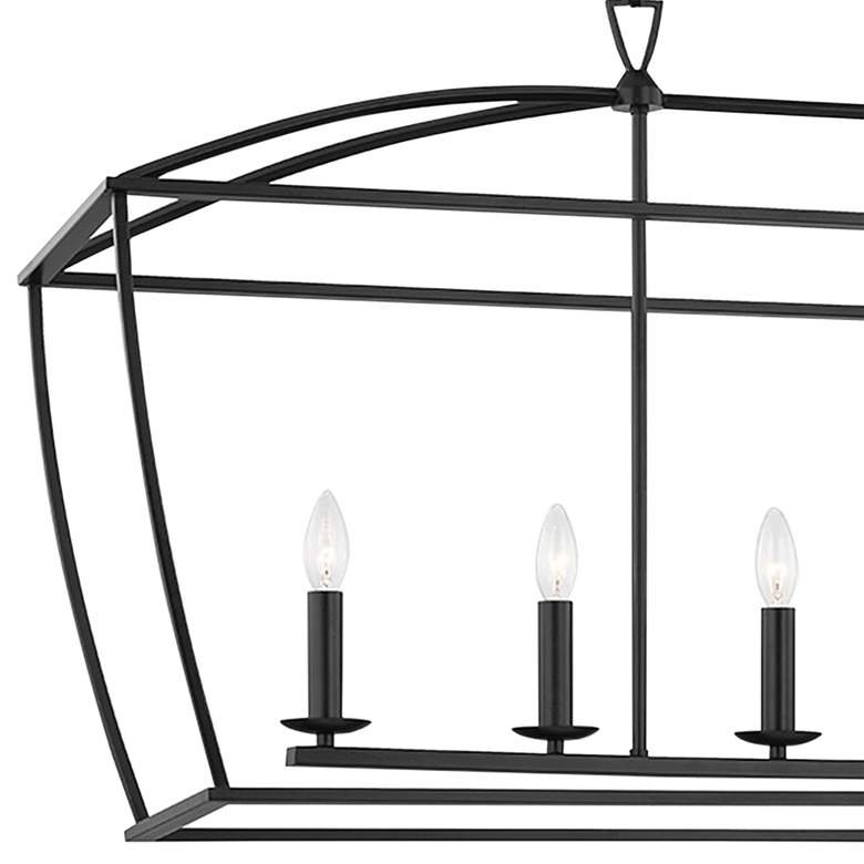 Image 2 Bryant 48 1/4 inch Wide Aged Iron 6-Light Island Pendant Light more views