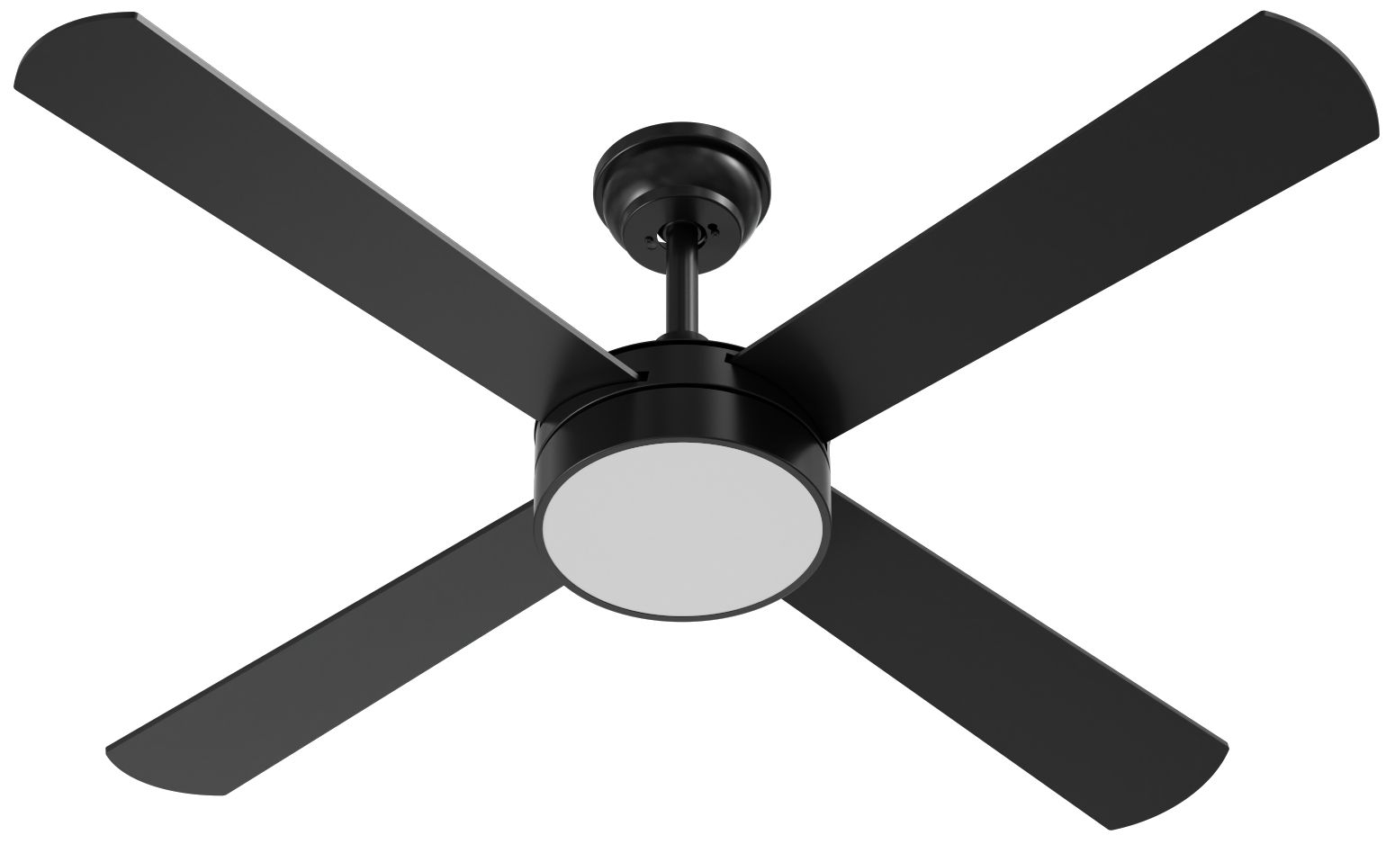 Bryant 52" Wide 4-Blade Black LED Ceilin