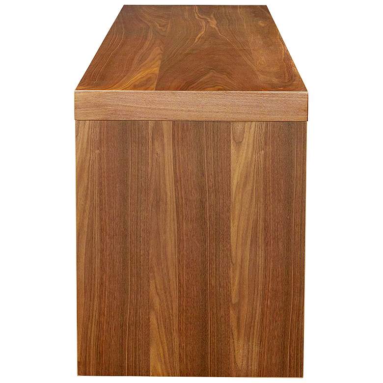 Image 3 Bryant 59 inch Wide Walnut Veneer Wood 3-Drawer Media Stand more views