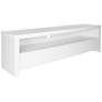 Bryant 59"W Matte White Lacquer Wood 3-Drawer Media Stand