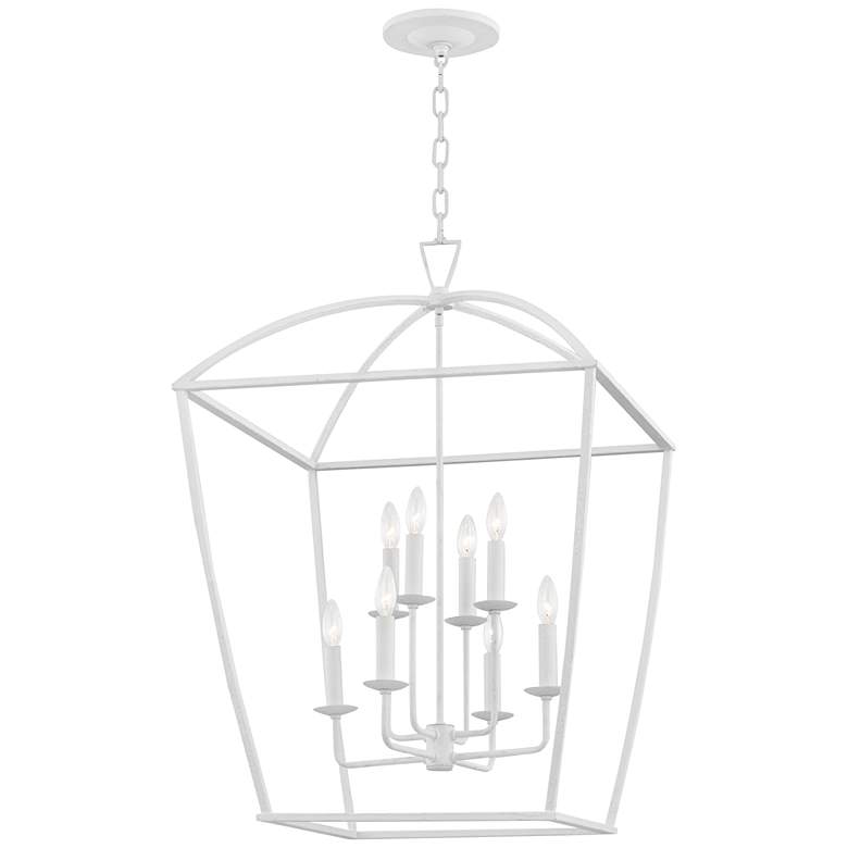 Image 1 Bryant 8 Light Lg Pendant White Plaster