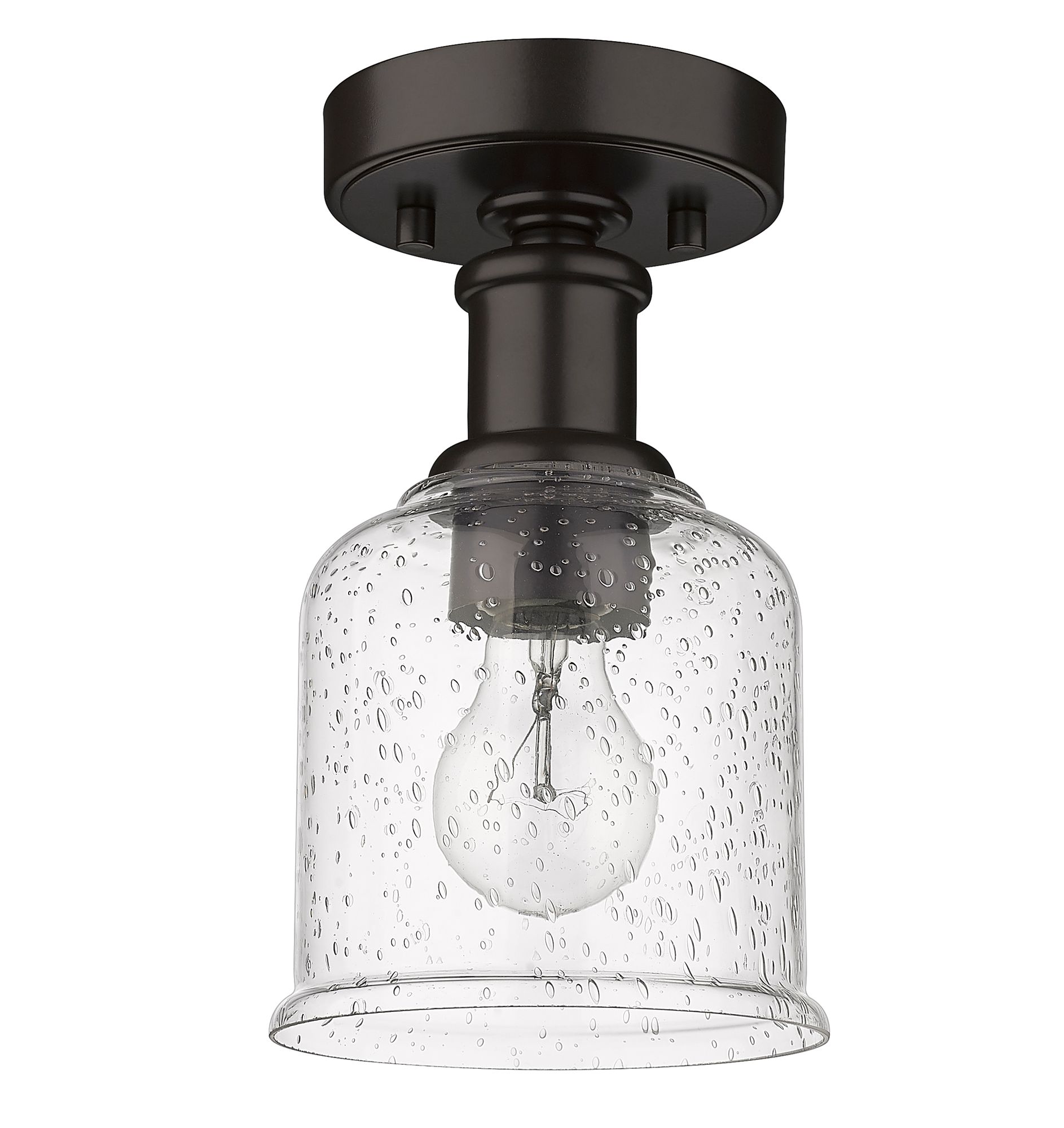 Bryant by Z-Lite Bronze 1 Light Flush Mount