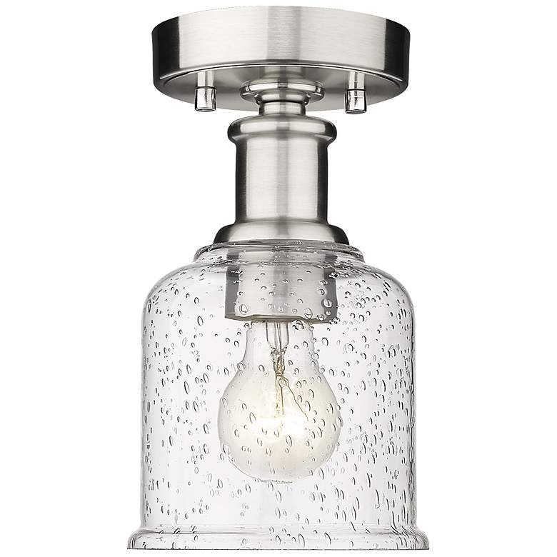 Image 2 Bryant by Z-Lite Brushed Nickel 1 Light Flush Mount