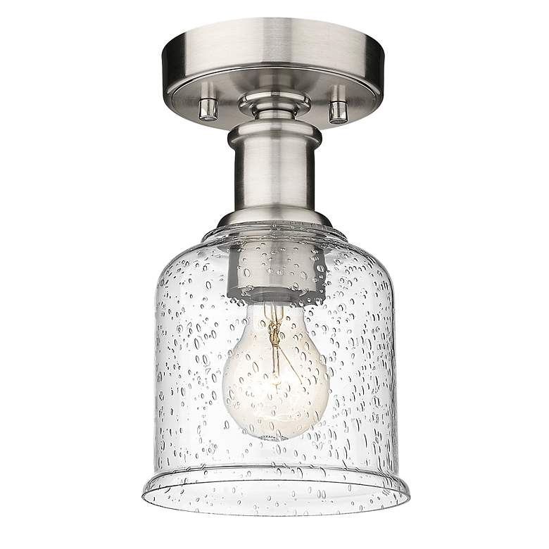 Image 5 Bryant by Z-Lite Brushed Nickel 1 Light Flush Mount more views