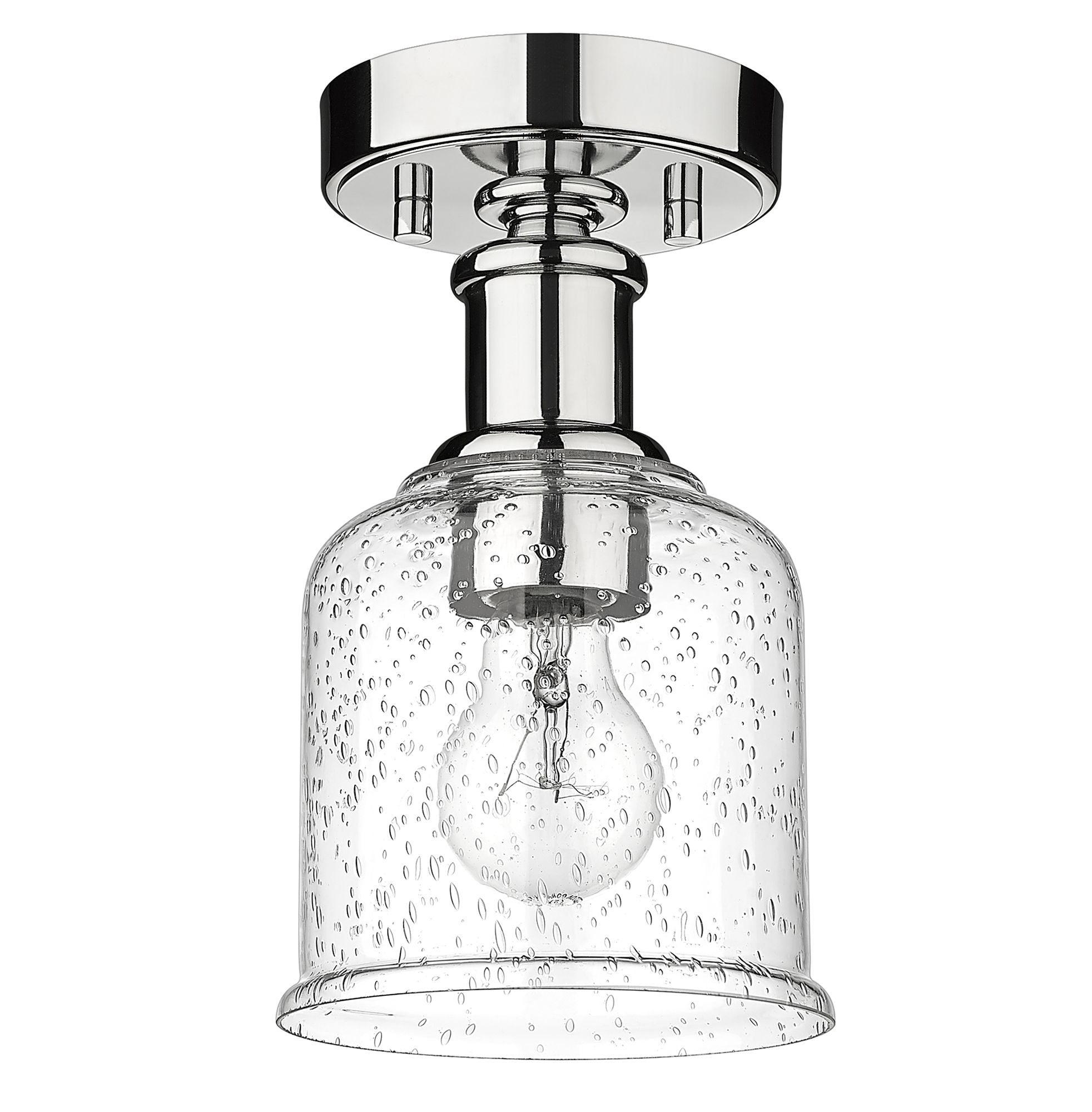 Bryant by Z-Lite Chrome 1 Light Flush Mount