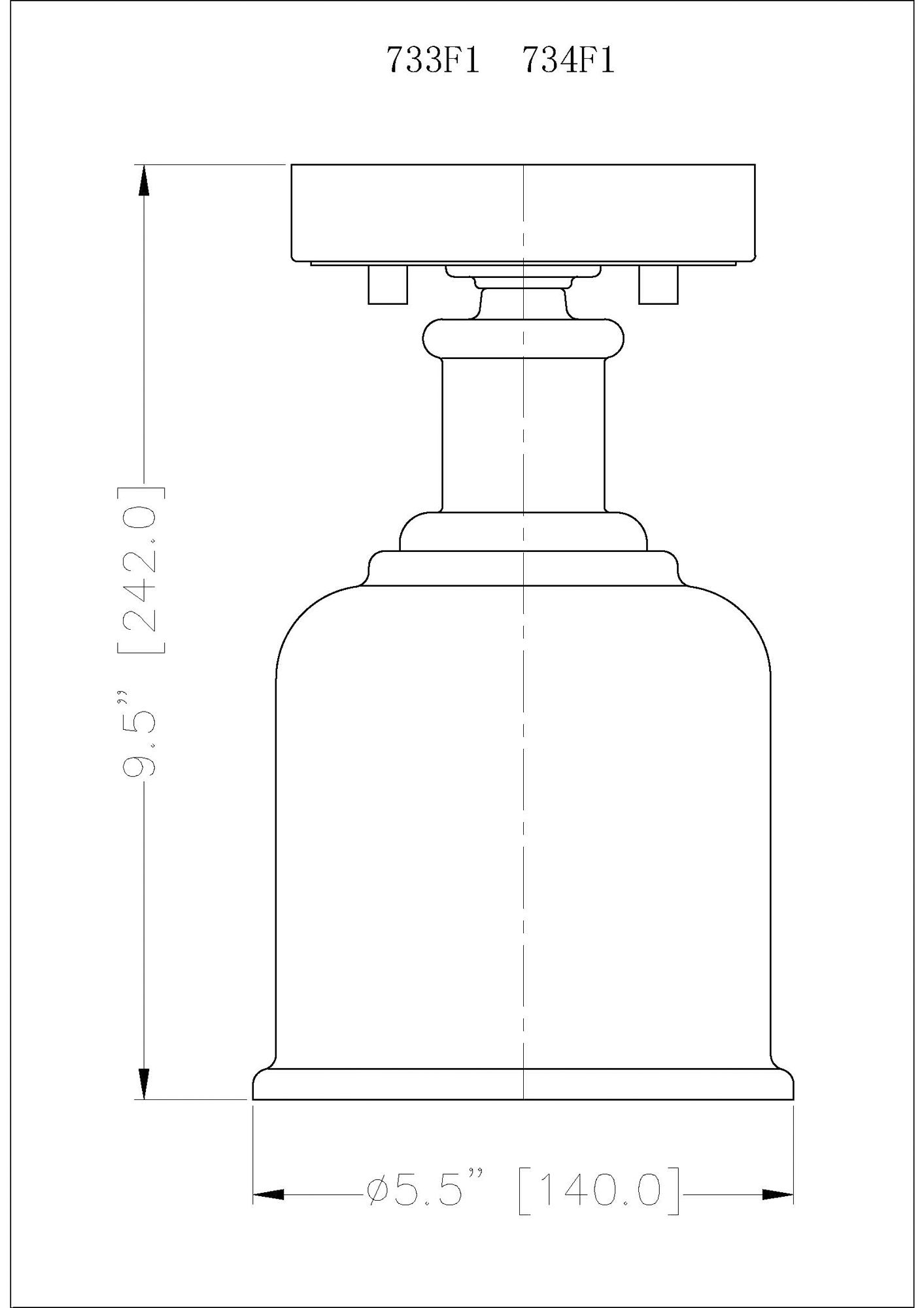 Bryant by Z-Lite Chrome 1 Light Flush Mount