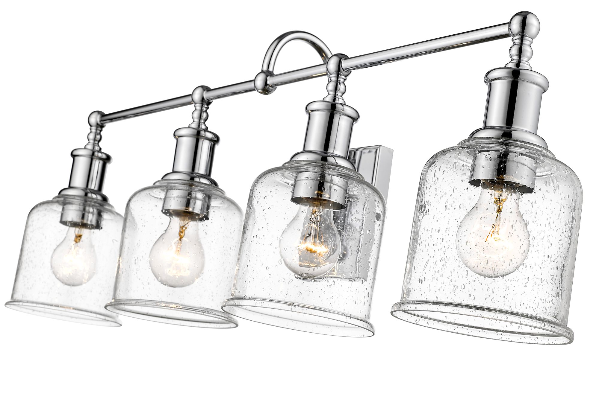 Bryant by Z-Lite Chrome 32 inch 4 Light Vanity in scene