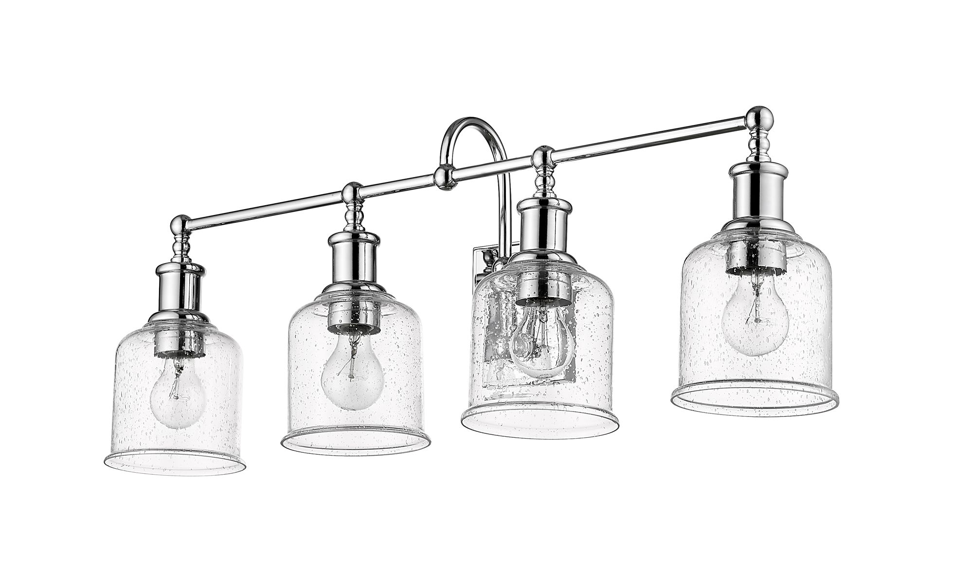 Bryant by Z-Lite Chrome 32 inch 4 Light Vanity in scene