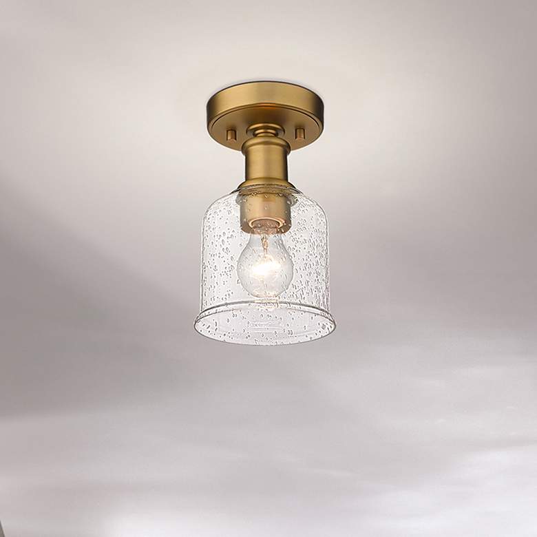 Image 2 Bryant by Z-Lite Heritage Brass 1 Light Flush Mount