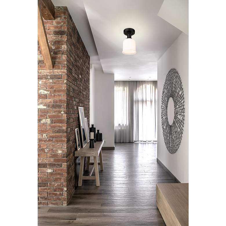 Image 3 Bryant by Z-Lite Matte Black 1 Light Flush Mount more views