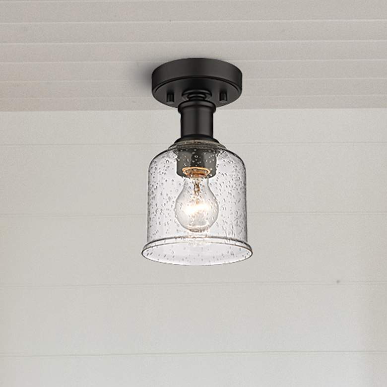 Image 1 Bryant by Z-Lite Matte Black 1 Light Flush Mount