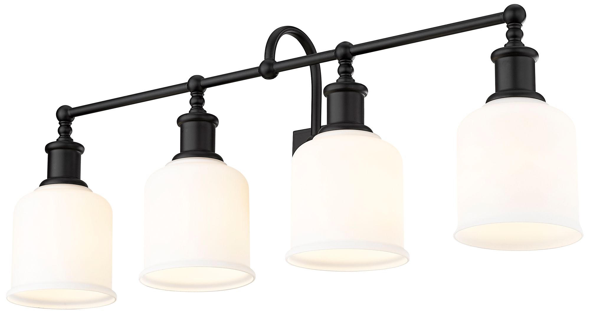 Bryant by Z-Lite Matte Black 32 inch 4 Light Vanity