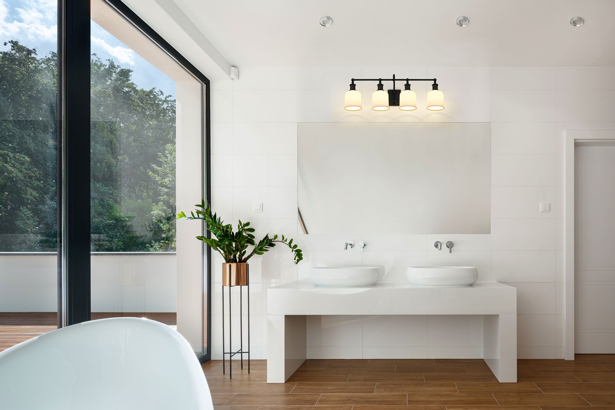 Image 5 Bryant by Z-Lite Matte Black 32 inch 4 Light Vanity more views