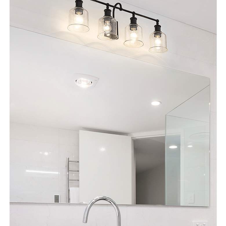 Image 2 Bryant by Z-Lite Matte Black 32 inch 4 Light Vanity more views