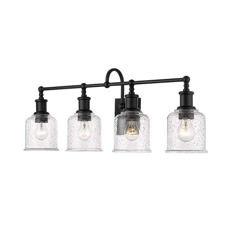 Image 5 Bryant by Z-Lite Matte Black 32 inch 4 Light Vanity more views